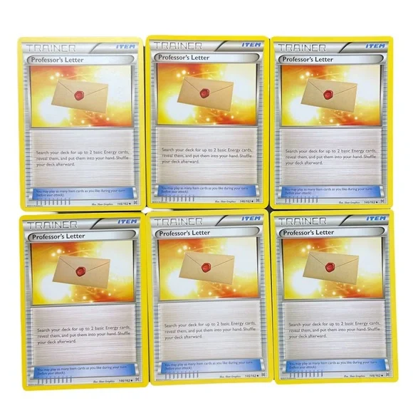 Pokemon | Toys | Pokmon Cards Breakthrough Trainer Professors Letter 46162  Six Cards | Poshmark